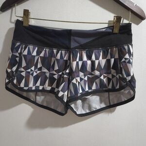 Lululemon | Geometric Patterned Athletic Shorts